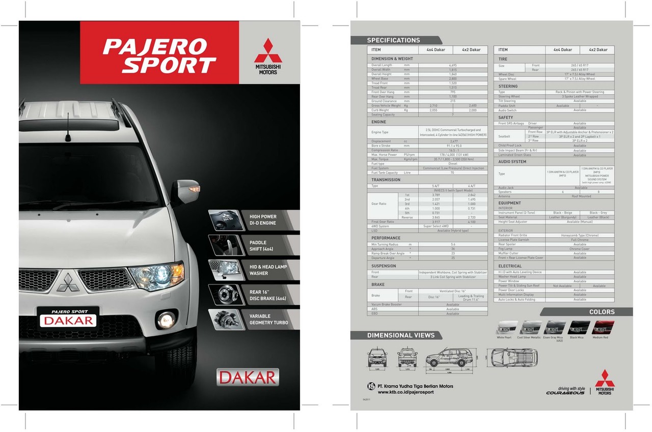 Mitsubishi Pajero Sport Dakkar 2012 Drive By PASSION